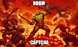 DOOM Captcha - Captchas don't have to be boring